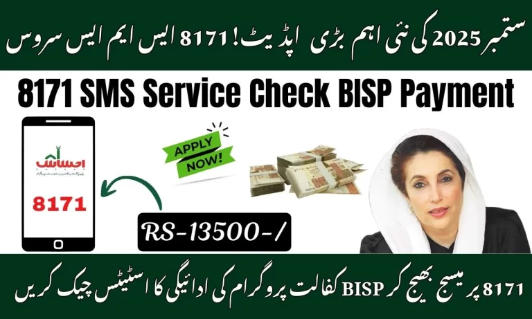 8171 SMS Service – Quickest Way to Check BISP Payment Status 2025
